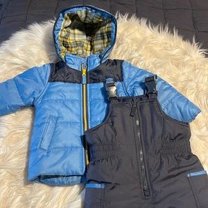 EUC Carters 18 month winter overalls and jacket